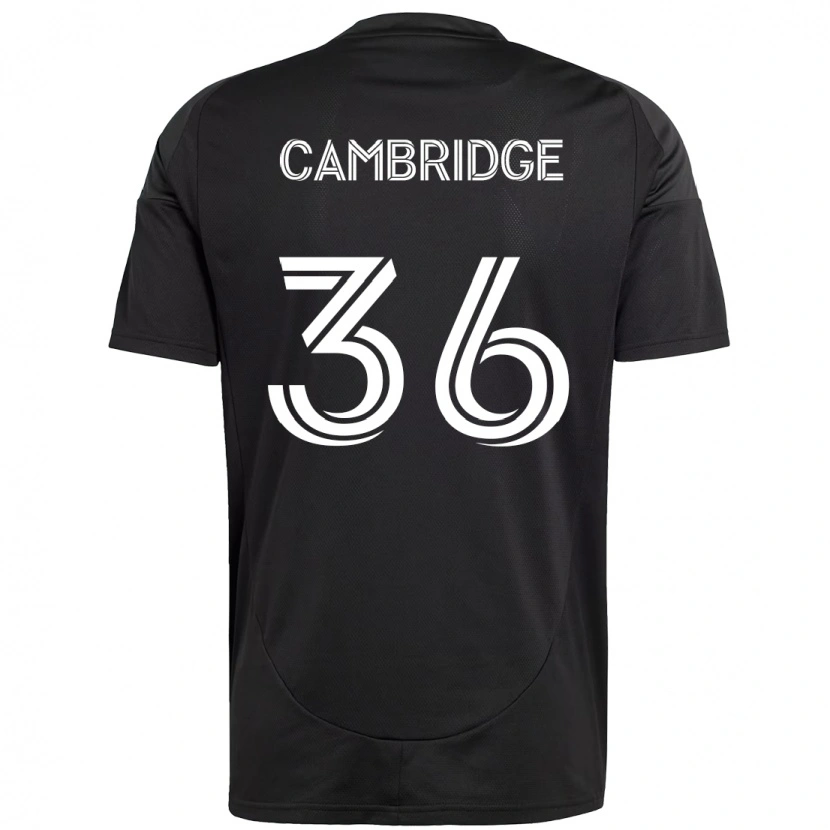Danxen Femme Maillot Brandon Cambridge #36 Noir Blanc Tenues Extérieur 2025/26 T-Shirt