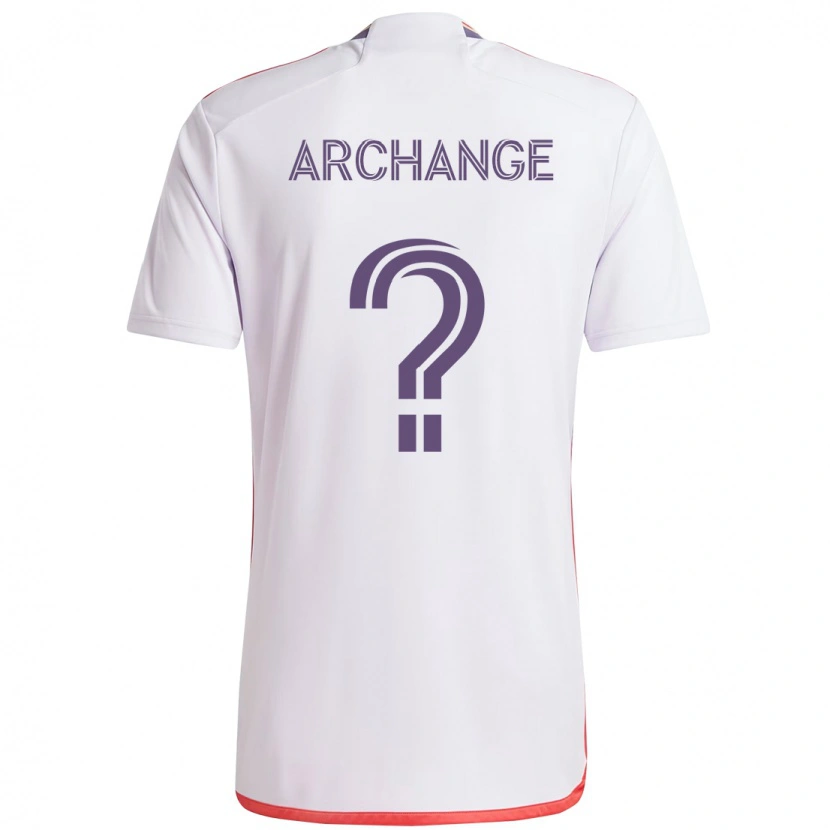 Danxen Femme Maillot Clovis Archange #0 Blanc Violet Tenues Extérieur 2025/26 T-Shirt