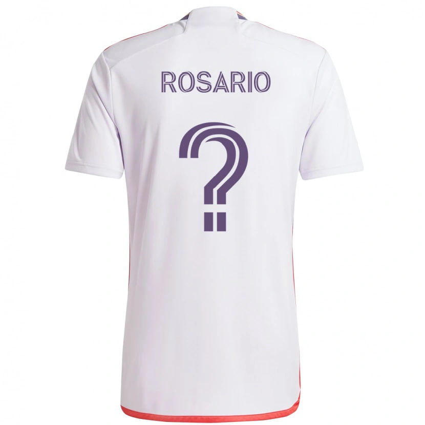 Danxen Femme Maillot Gabriel Rosario #0 Blanc Violet Tenues Extérieur 2025/26 T-Shirt