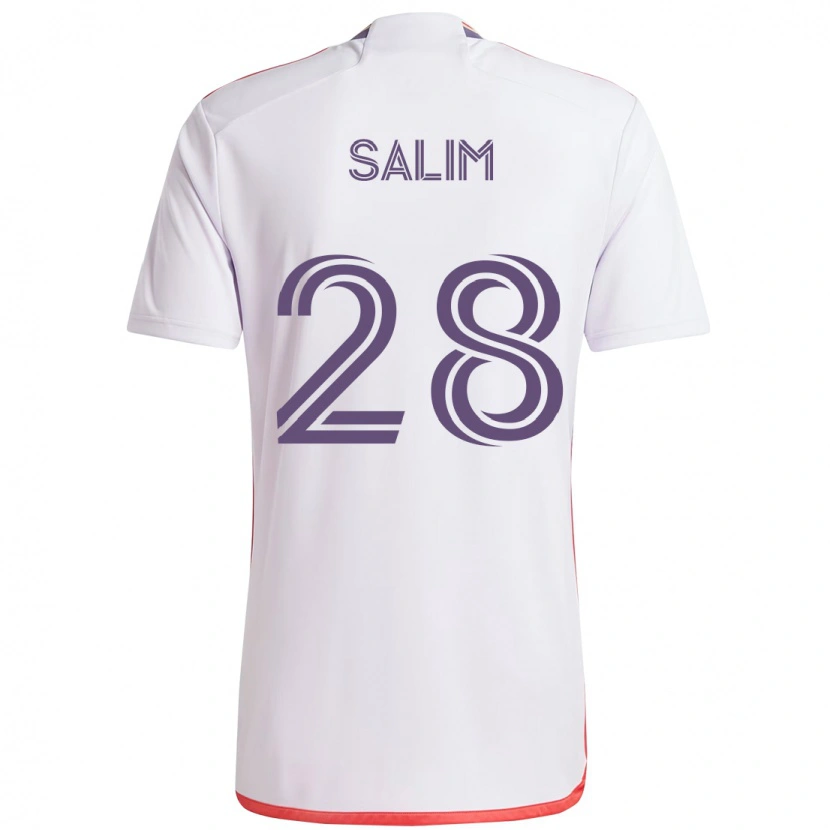 Danxen Femme Maillot Abdi Salim #28 Blanc Violet Tenues Extérieur 2025/26 T-Shirt