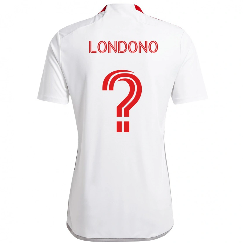 Danxen Femme Maillot Tyler Londono #0 Rouge Blanc Tenues Extérieur 2025/26 T-Shirt
