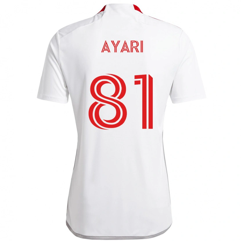 Danxen Femme Maillot Hassan Ayari #81 Blanc Rouge Tenues Extérieur 2025/26 T-Shirt