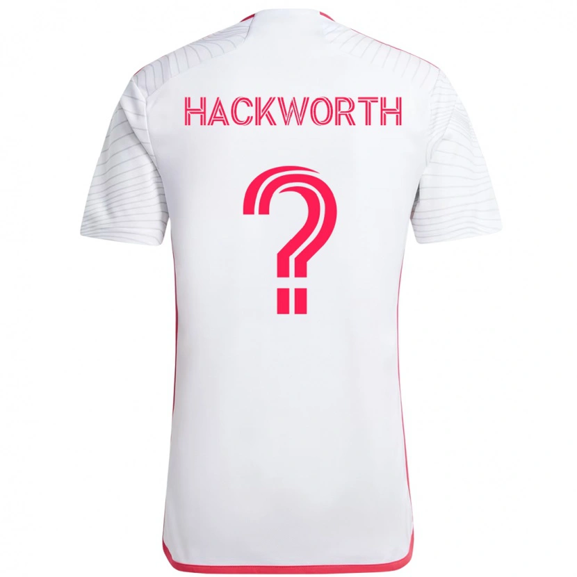 Danxen Femme Maillot Larsen Hackworth #0 Blanc Magenta Tenues Extérieur 2025/26 T-Shirt