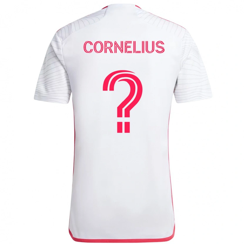 Danxen Femme Maillot Lorenzo Cornelius #0 Blanc Magenta Tenues Extérieur 2025/26 T-Shirt