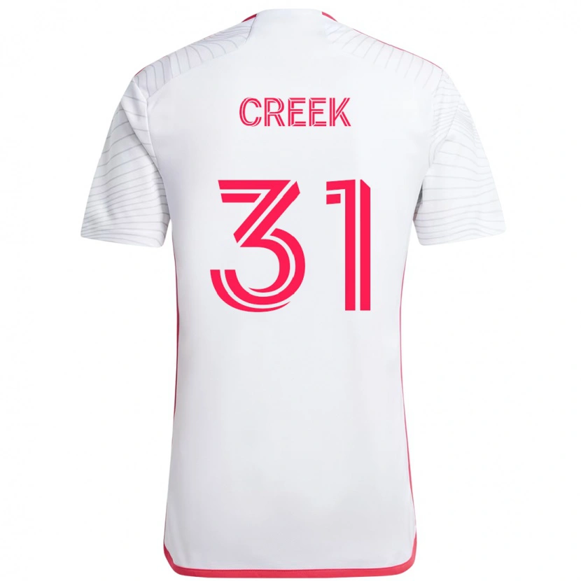 Danxen Femme Maillot Michael Creek #31 Blanc Magenta Tenues Extérieur 2025/26 T-Shirt