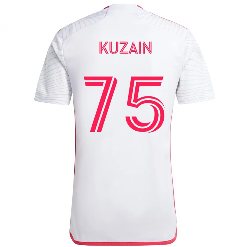 Danxen Femme Maillot Wan Kuzain #75 Blanc Magenta Tenues Extérieur 2025/26 T-Shirt