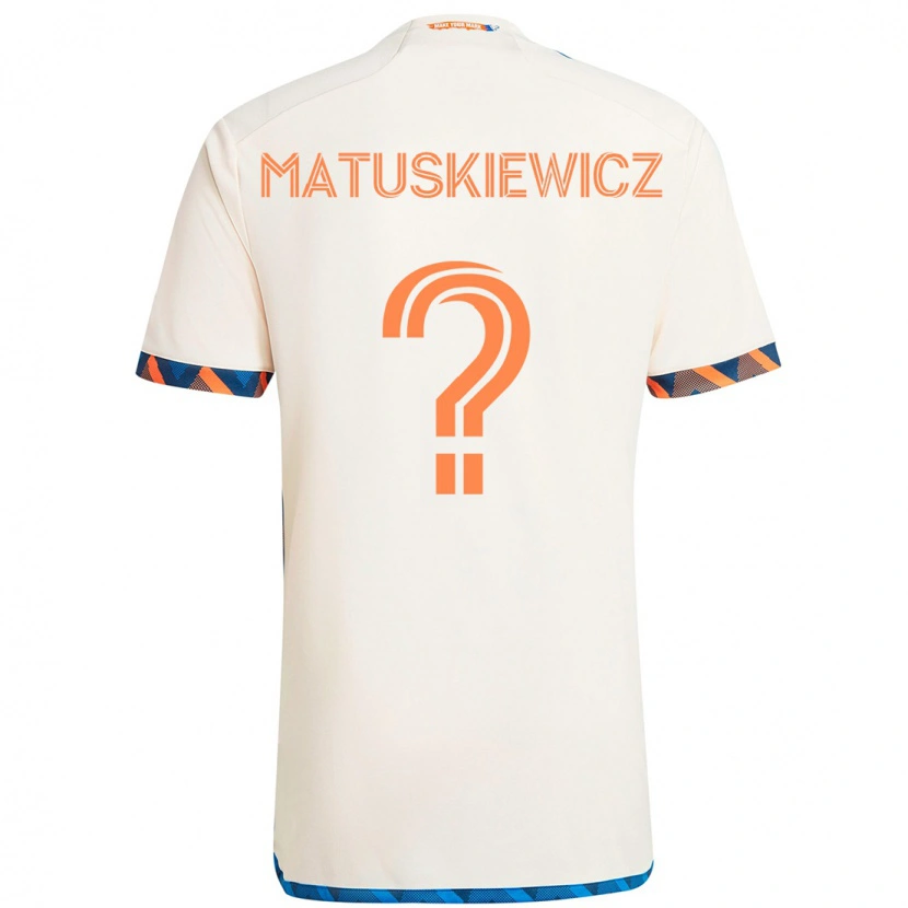 Danxen Femme Maillot Lincoln Matuskiewicz #0 Bleu Foncé Orange Tenues Extérieur 2025/26 T-Shirt