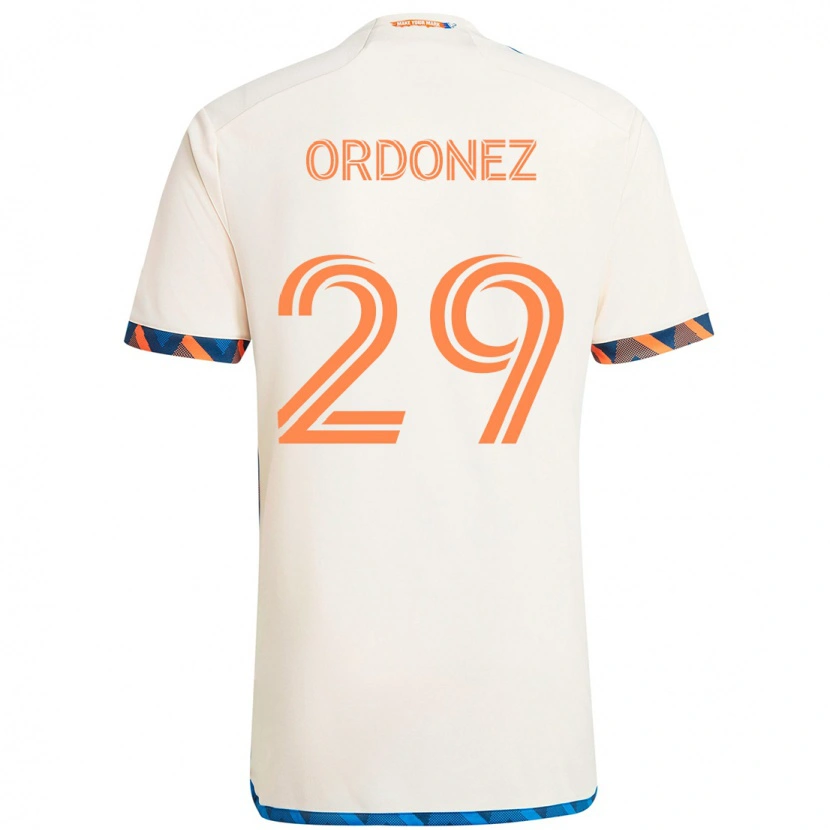 Danxen Femme Maillot Arquímides Ordóñez #29 Bleu Foncé Orange Tenues Extérieur 2025/26 T-Shirt