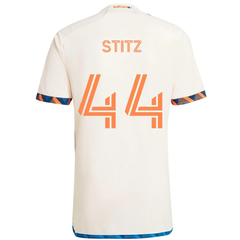 Danxen Femme Maillot Ben Stitz #44 Bleu Foncé Orange Tenues Extérieur 2025/26 T-Shirt