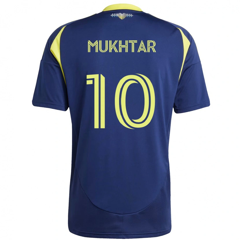 Danxen Femme Maillot Hany Mukhtar #10 Bleu Marine Jaune Tenues Extérieur 2025/26 T-Shirt