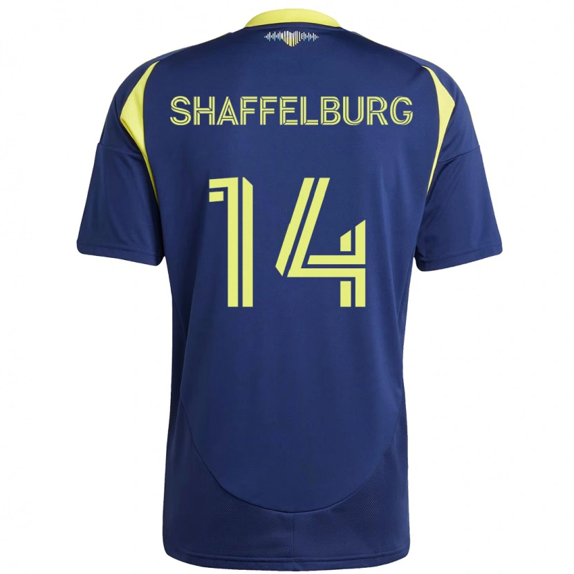 Danxen Femme Maillot Jacob Shaffelburg #14 Bleu Marine Jaune Tenues Extérieur 2025/26 T-Shirt