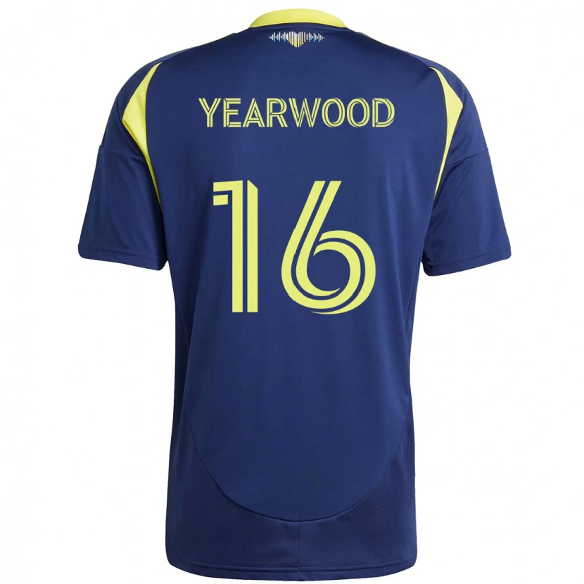 Danxen Femme Maillot Dru Yearwood #16 Bleu Marine Jaune Tenues Extérieur 2025/26 T-Shirt