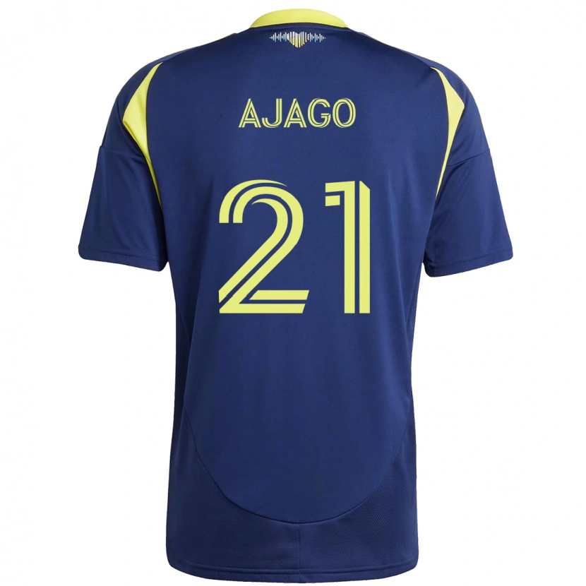 Danxen Femme Maillot Forster Ajago #21 Bleu Marine Jaune Tenues Extérieur 2025/26 T-Shirt