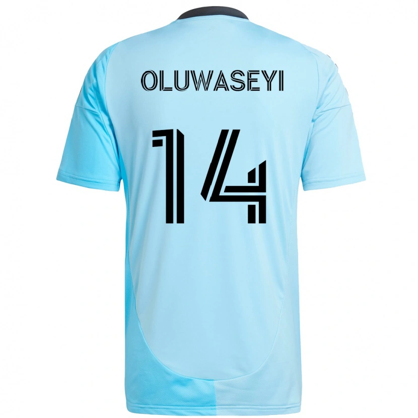 Danxen Femme Maillot Tani Oluwaseyi #14 Noir Bleu Tenues Extérieur 2025/26 T-Shirt