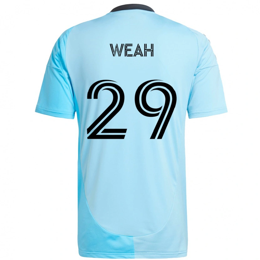 Danxen Femme Maillot Patrick Weah #29 Noir Bleu Tenues Extérieur 2025/26 T-Shirt