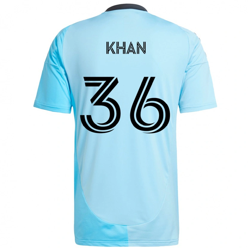 Danxen Femme Maillot Molik Khan #36 Bleu Ciel Tenues Extérieur 2025/26 T-Shirt