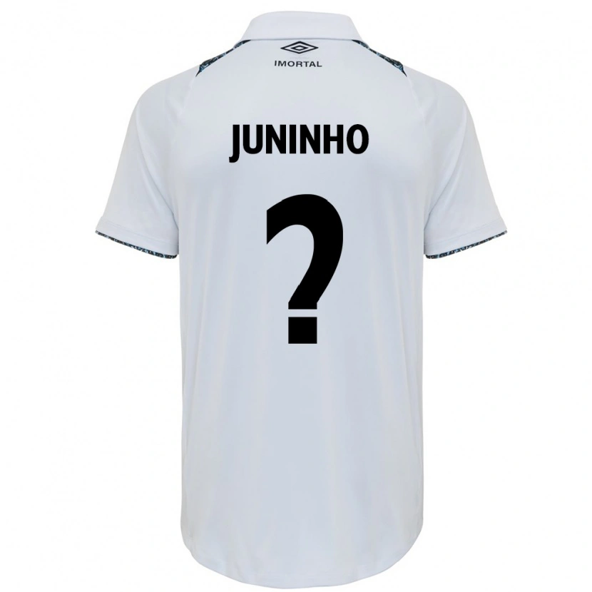 Danxen Femme Maillot Juninho #0 Blanc Bleu Tenues Extérieur 2025/26 T-Shirt