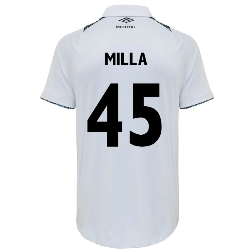 Danxen Femme Maillot Lucas Milla #45 Blanc Bleu Tenues Extérieur 2025/26 T-Shirt