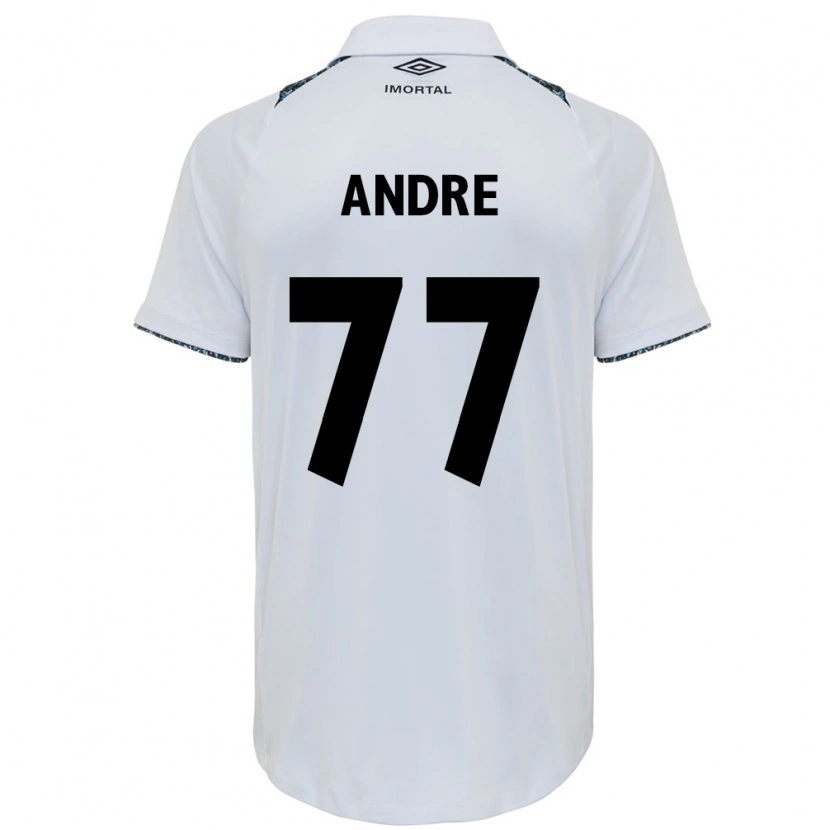 Danxen Femme Maillot André Henrique #77 Blanc Bleu Tenues Extérieur 2025/26 T-Shirt