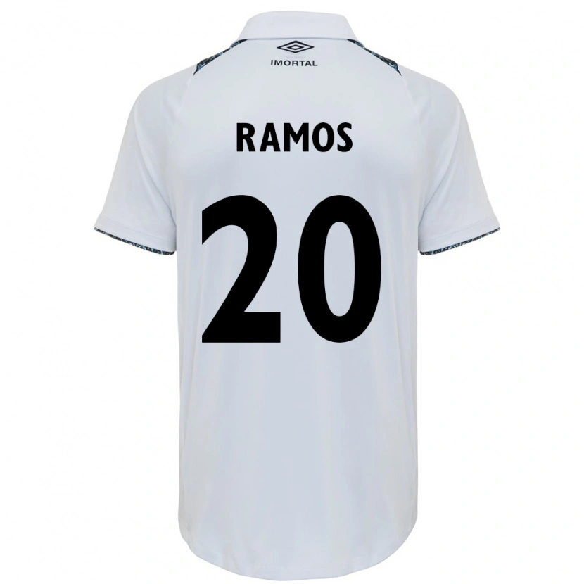 Danxen Femme Maillot Mónica Ramos #20 Blanc Bleu Tenues Extérieur 2025/26 T-Shirt