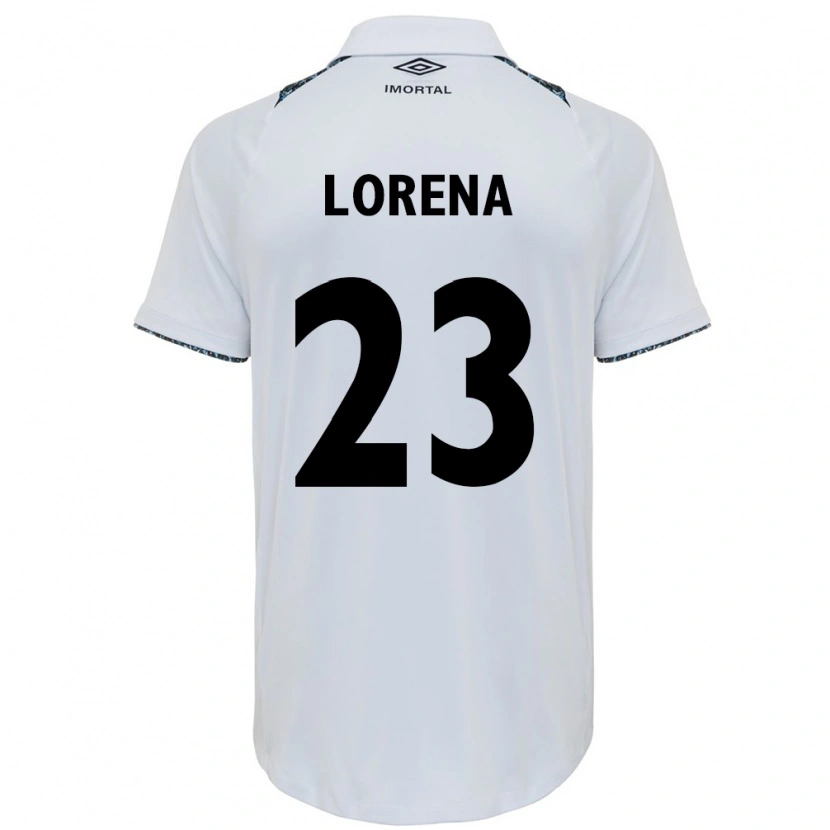 Danxen Femme Maillot Lorena #23 Blanc Bleu Tenues Extérieur 2025/26 T-Shirt