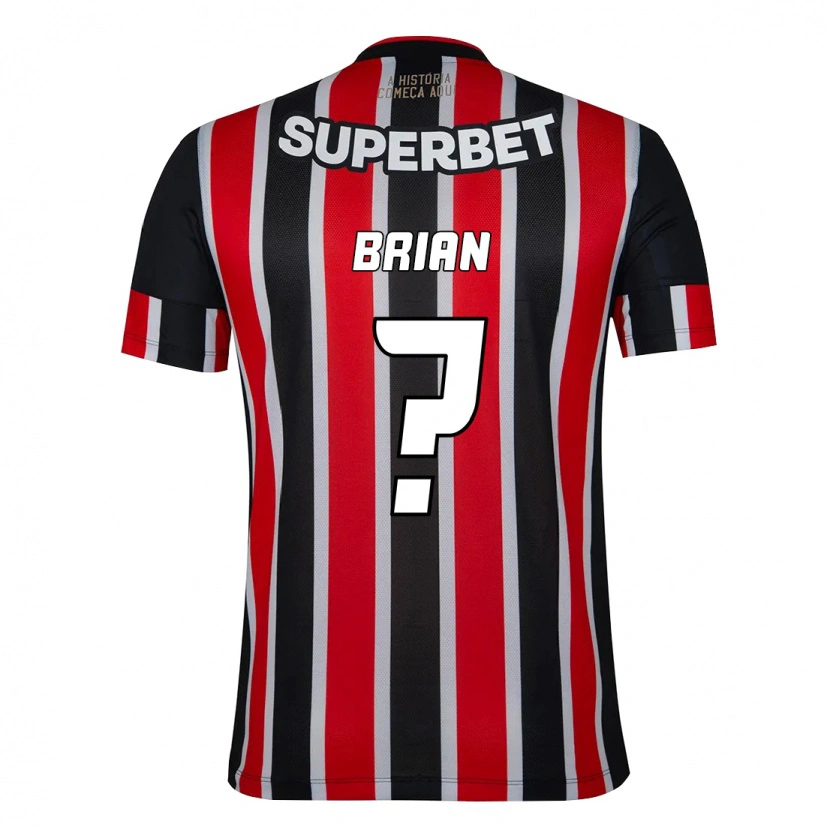 Danxen Femme Maillot Brian Carvalho #0 Noir Rouge Tenues Extérieur 2025/26 T-Shirt
