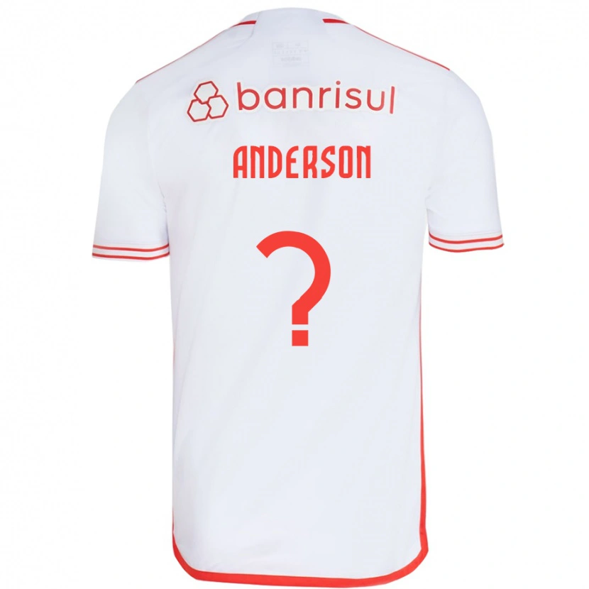Danxen Femme Maillot Anderson #0 Blanc Rouge Tenues Extérieur 2025/26 T-Shirt