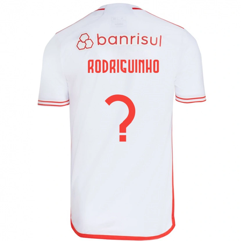Danxen Femme Maillot Rodriguinho #0 Rouge Blanc Tenues Extérieur 2025/26 T-Shirt