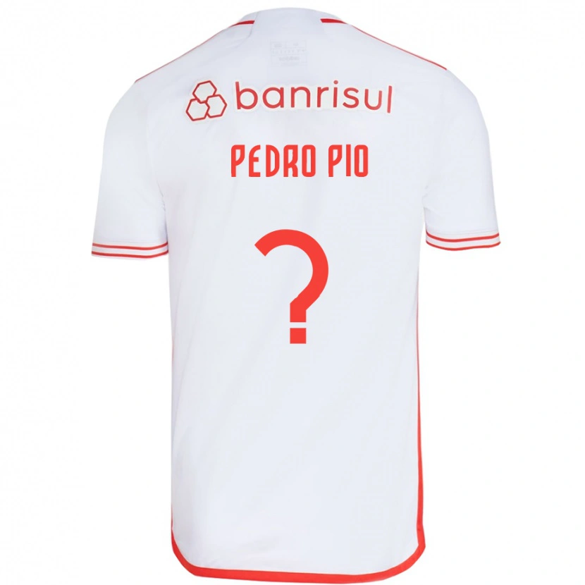Danxen Femme Maillot Pedro Pio #0 Rouge Blanc Tenues Extérieur 2025/26 T-Shirt