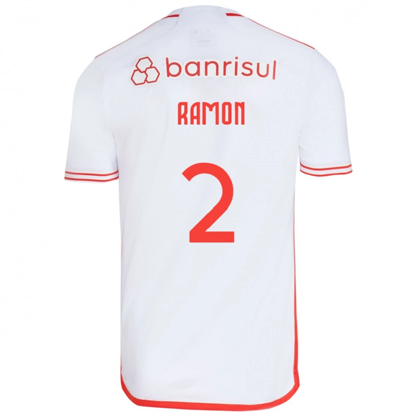 Danxen Femme Maillot Ramon #2 Rouge Blanc Tenues Extérieur 2025/26 T-Shirt