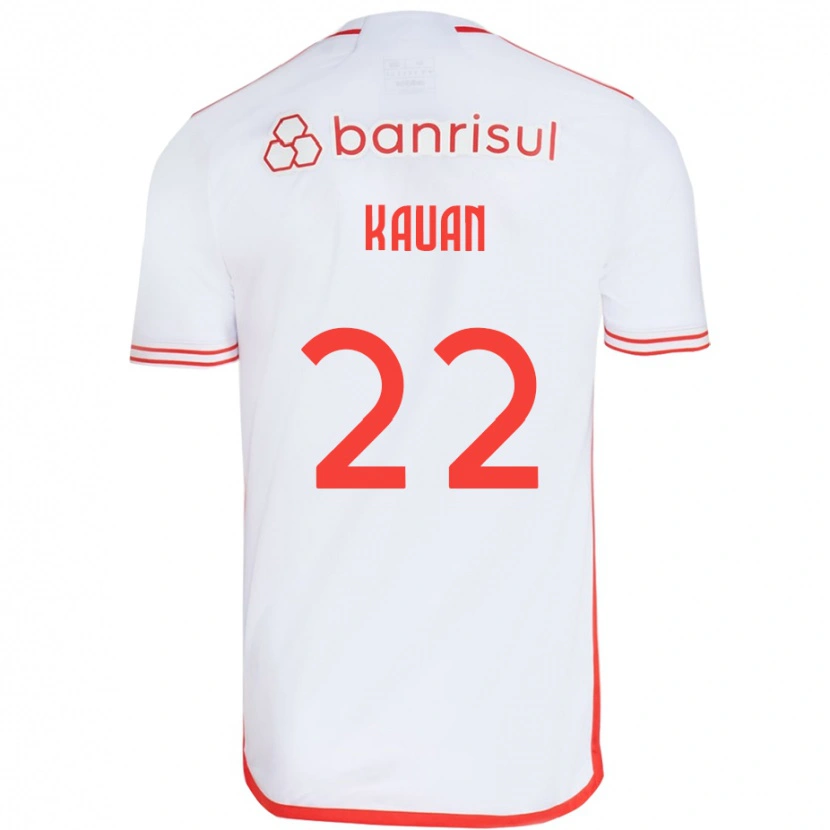 Danxen Femme Maillot Kauan #22 Rouge Blanc Tenues Extérieur 2025/26 T-Shirt