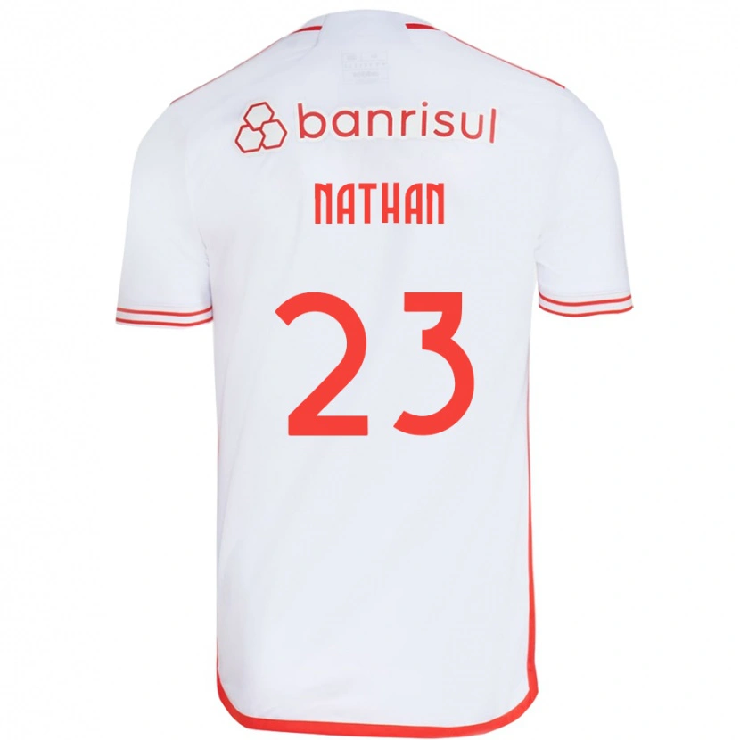 Danxen Femme Maillot Nathan #23 Rouge Blanc Tenues Extérieur 2025/26 T-Shirt