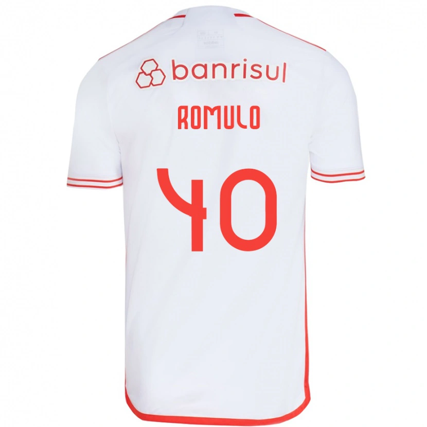 Danxen Femme Maillot Rômulo #40 Blanc Rouge Tenues Extérieur 2025/26 T-Shirt