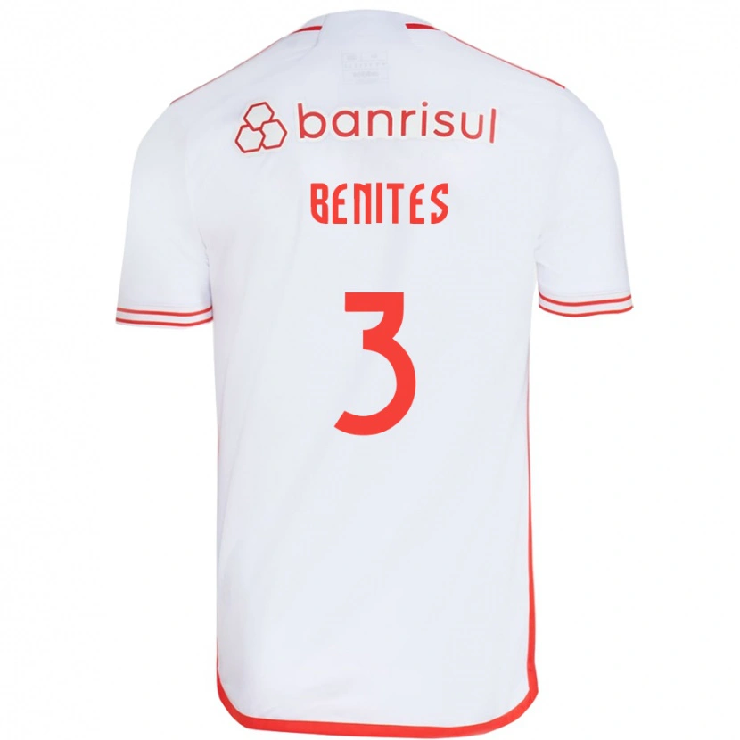 Danxen Femme Maillot Bruna Benites #3 Rouge Blanc Tenues Extérieur 2025/26 T-Shirt