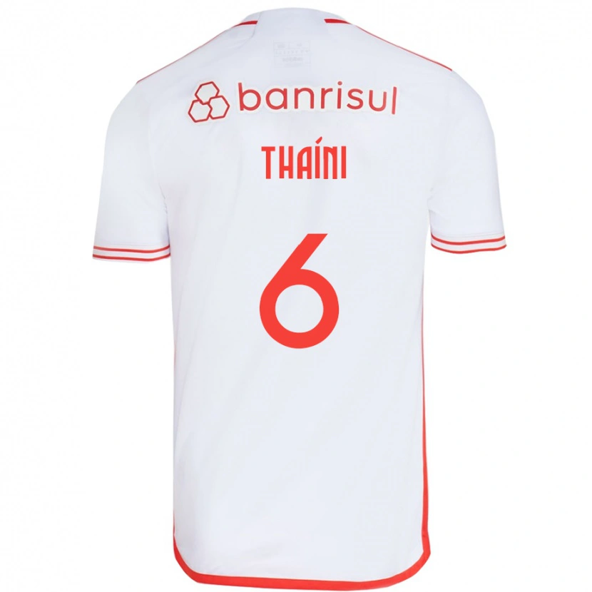 Danxen Femme Maillot Thaíni #6 Blanc Rouge Tenues Extérieur 2025/26 T-Shirt