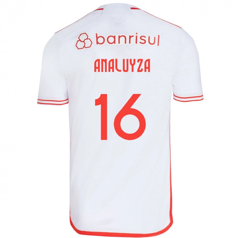 Danxen Femme Maillot Analuyza #16 Rouge Blanc Tenues Extérieur 2025/26 T-Shirt