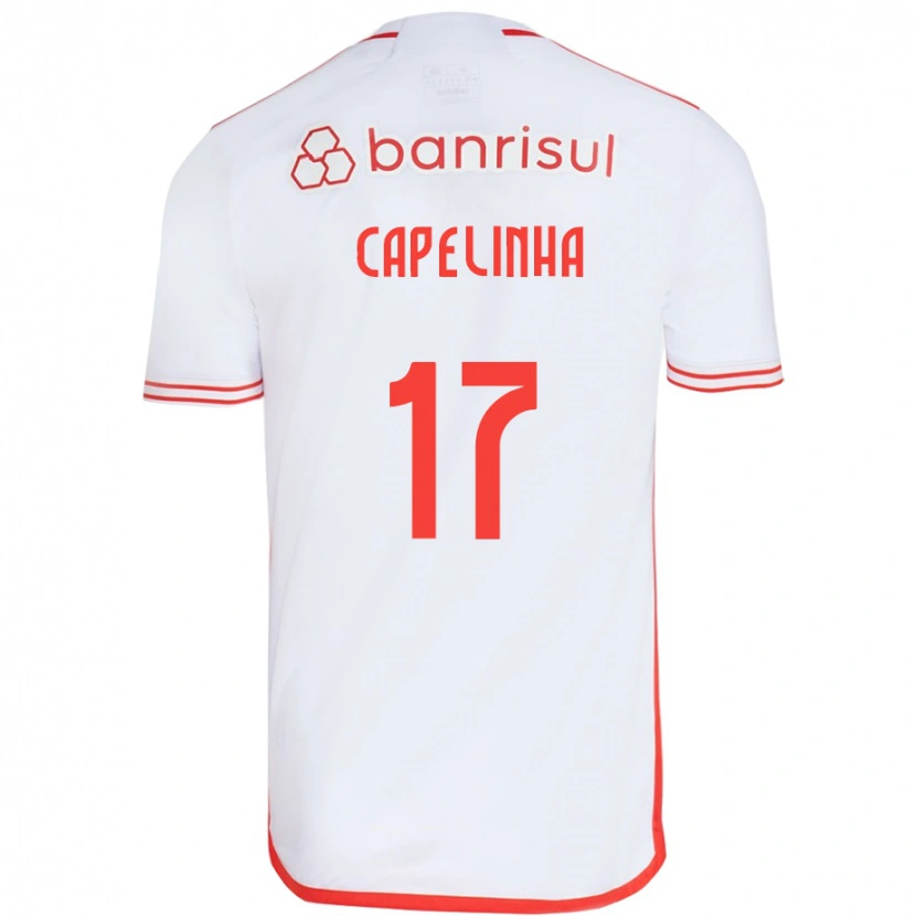 Danxen Femme Maillot Capelinha #17 Rouge Blanc Tenues Extérieur 2025/26 T-Shirt