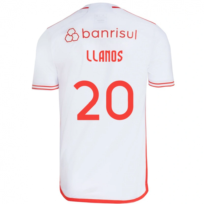 Danxen Femme Maillot Pati Llanos #20 Rouge Blanc Tenues Extérieur 2025/26 T-Shirt