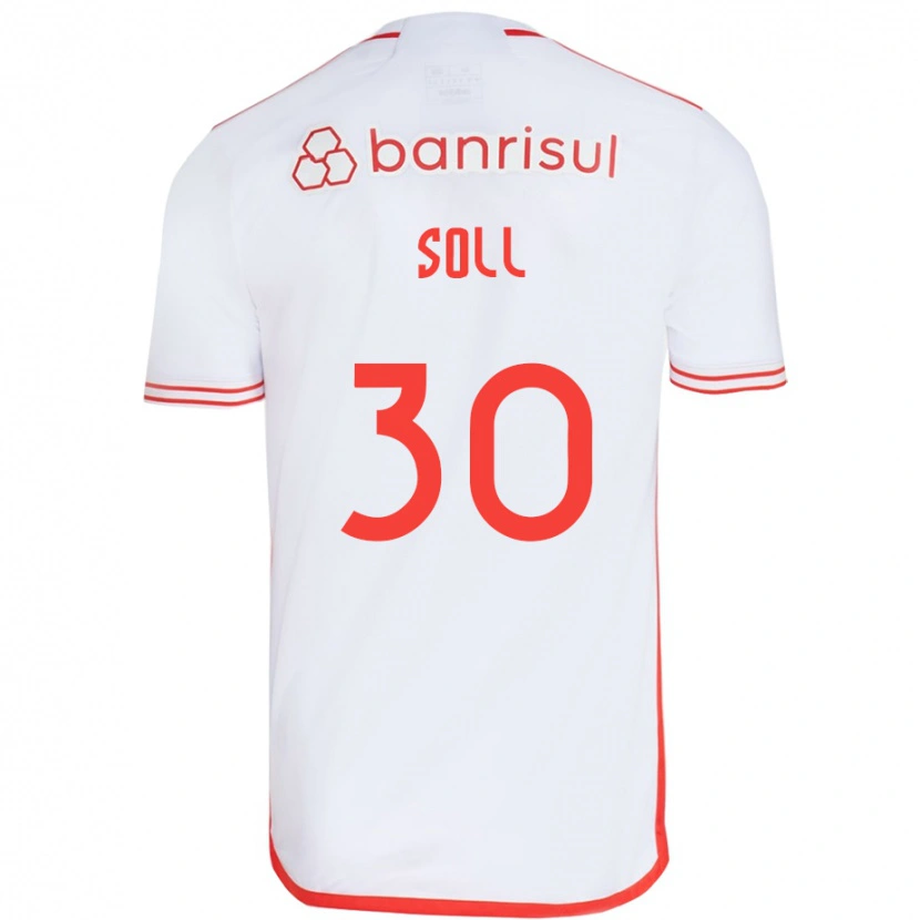 Danxen Femme Maillot Soll #30 Blanc Rouge Tenues Extérieur 2025/26 T-Shirt