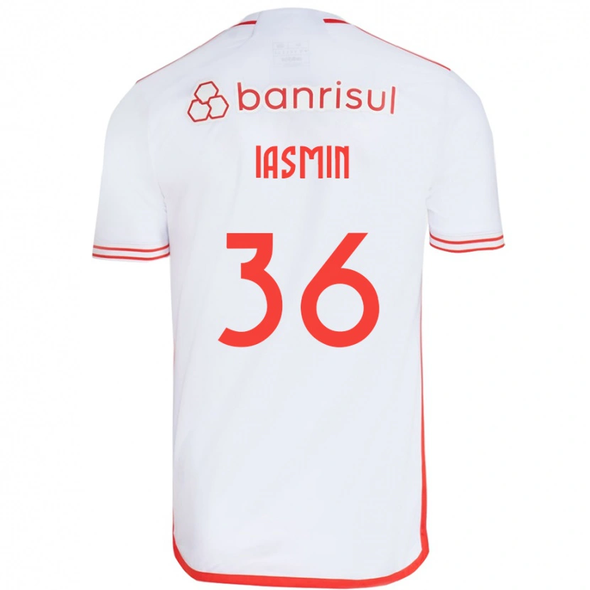 Danxen Femme Maillot Iasmin #36 Rouge Blanc Tenues Extérieur 2025/26 T-Shirt
