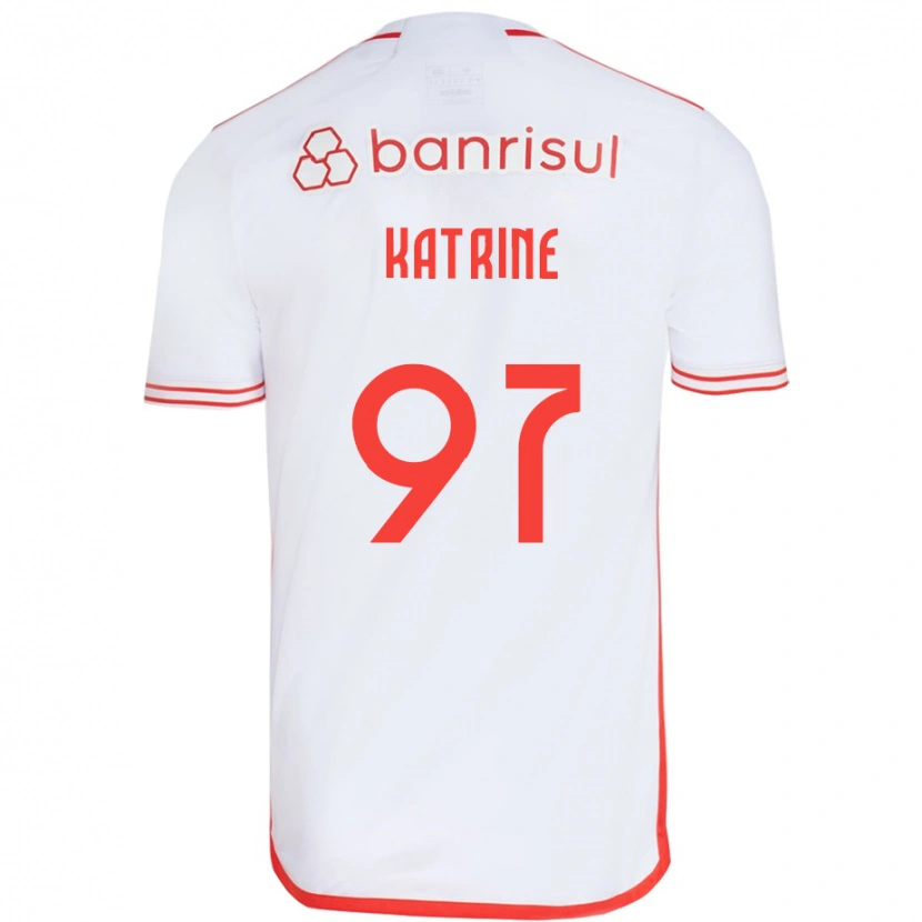 Danxen Femme Maillot Katrine #97 Rouge Blanc Tenues Extérieur 2025/26 T-Shirt
