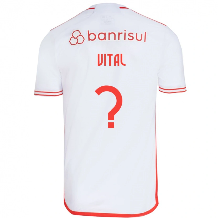 Danxen Femme Maillot Lucas Vital #0 Rouge Blanc Tenues Extérieur 2025/26 T-Shirt