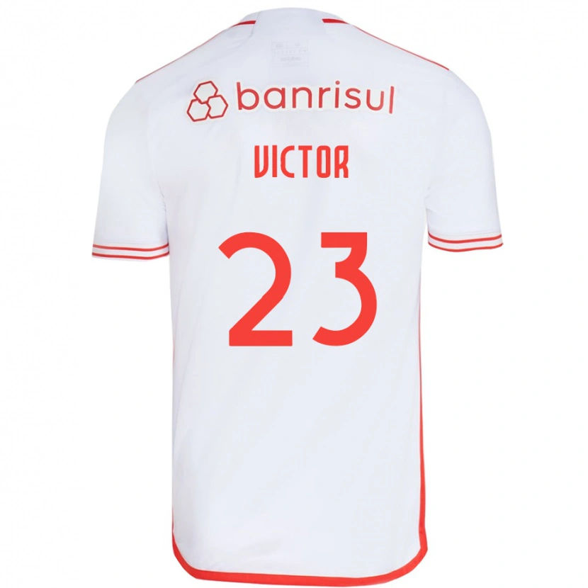 Danxen Femme Maillot Paulo Victor #23 Rouge Blanc Tenues Extérieur 2025/26 T-Shirt