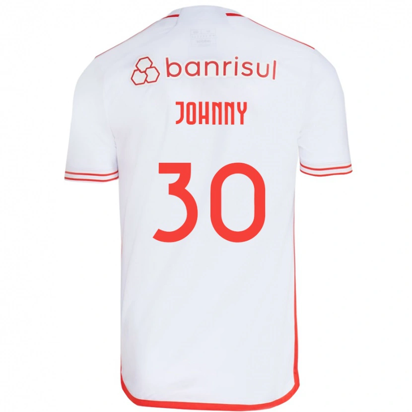 Danxen Femme Maillot Johnny #30 Rouge Blanc Tenues Extérieur 2025/26 T-Shirt
