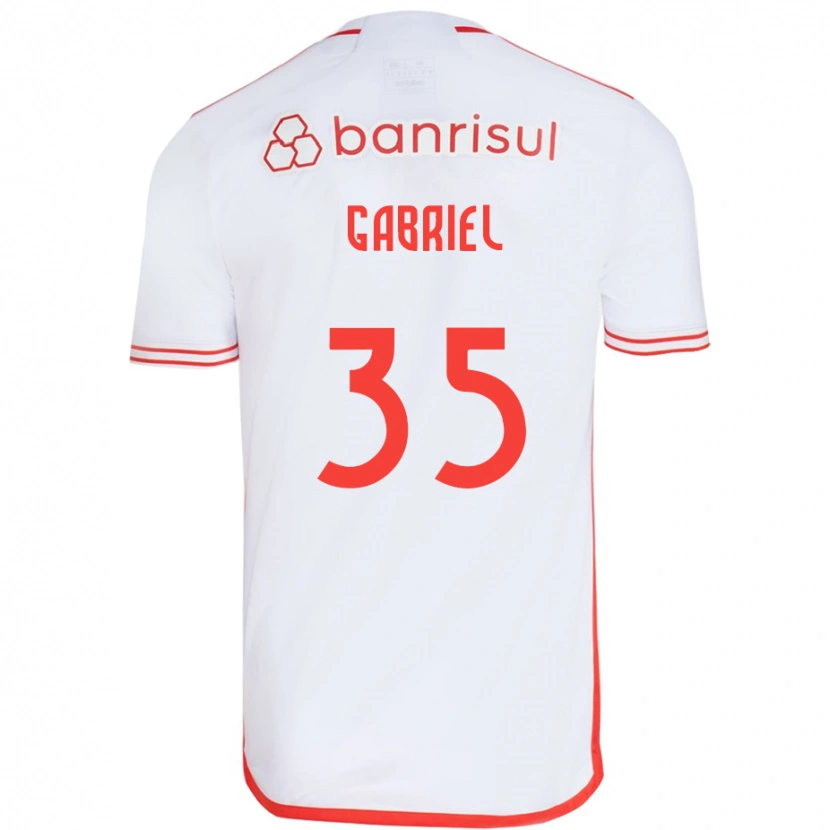 Danxen Femme Maillot Ze Gabriel #35 Rouge Blanc Tenues Extérieur 2025/26 T-Shirt