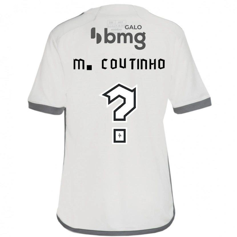 Danxen Femme Maillot Murilo Coutinho #0 Blanc Cassé Tenues Extérieur 2025/26 T-Shirt