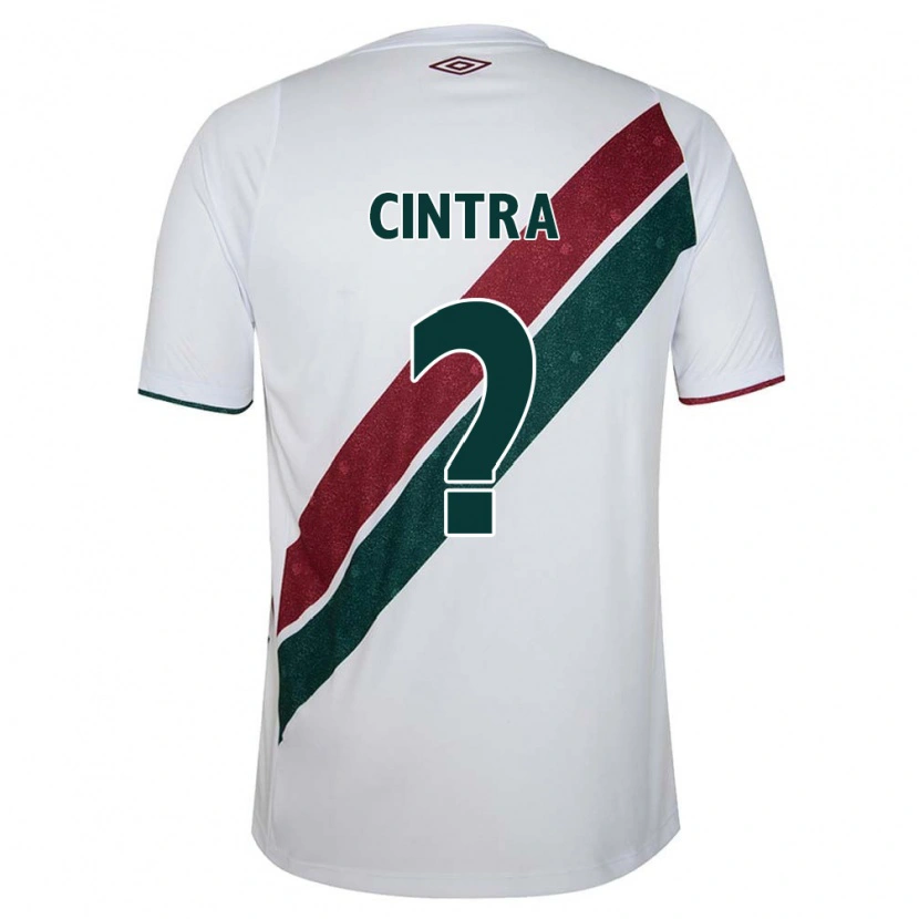 Danxen Femme Maillot Gustavo Cintra #0 Vert Bordeaux Blanc Tenues Extérieur 2025/26 T-Shirt