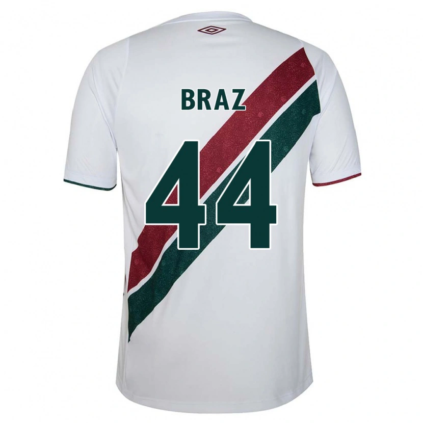 Danxen Femme Maillot David Braz #44 Vert Bordeaux Blanc Tenues Extérieur 2025/26 T-Shirt