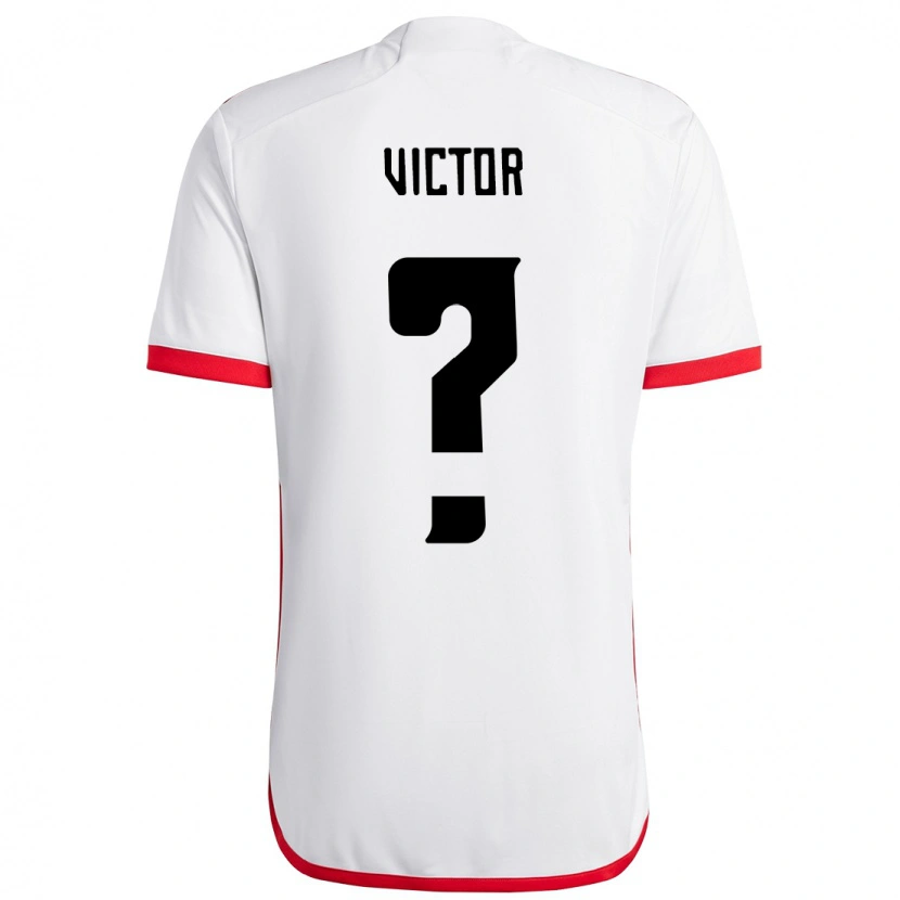 Danxen Femme Maillot João Victor #0 Rouge Noir Tenues Extérieur 2025/26 T-Shirt