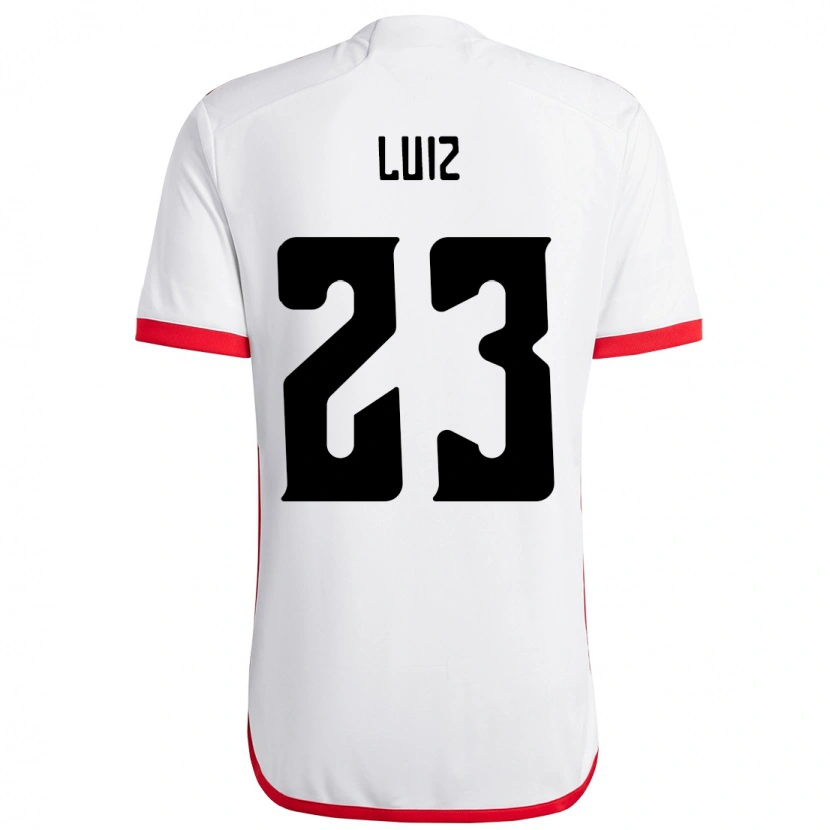 Danxen Femme Maillot David Luiz #23 Rouge Noir Tenues Extérieur 2025/26 T-Shirt